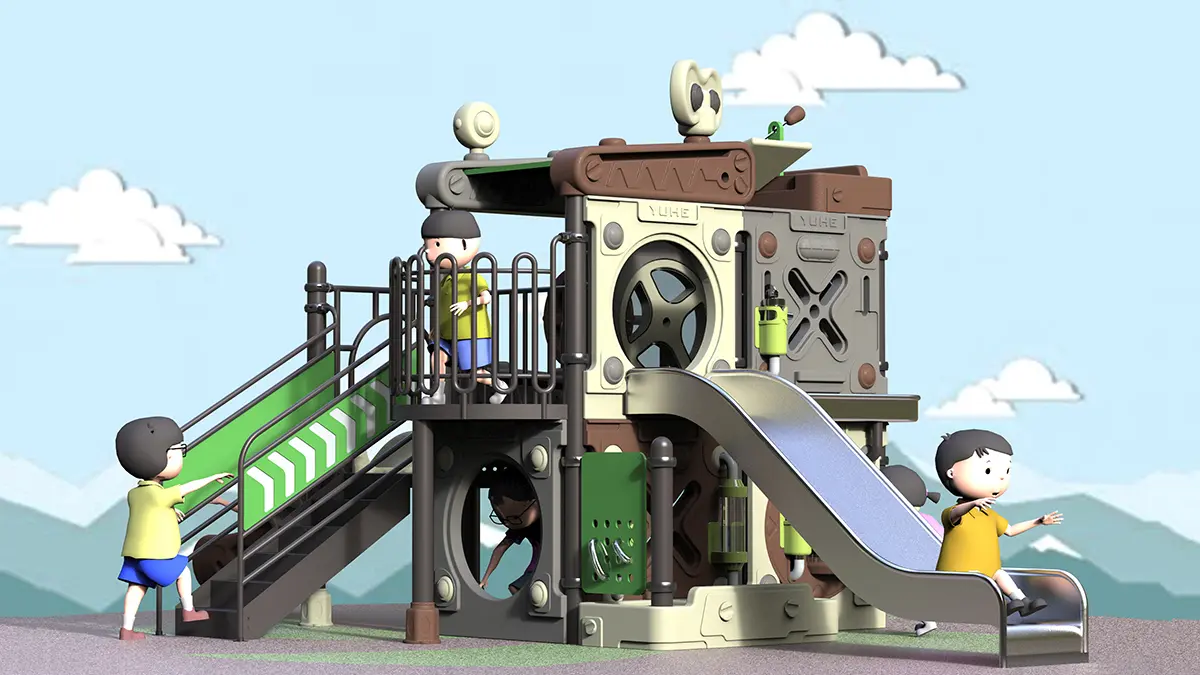 Yuhe outdoor playground With Stainless Steel Slide.jpg